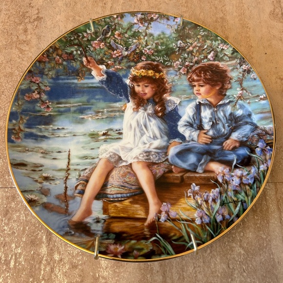 Plate Sandra Kuck Collectors Plates “patience “& “A Time to Love! Numbered - Picture 2 of 7